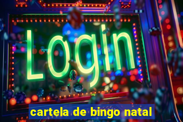 cartela de bingo natal